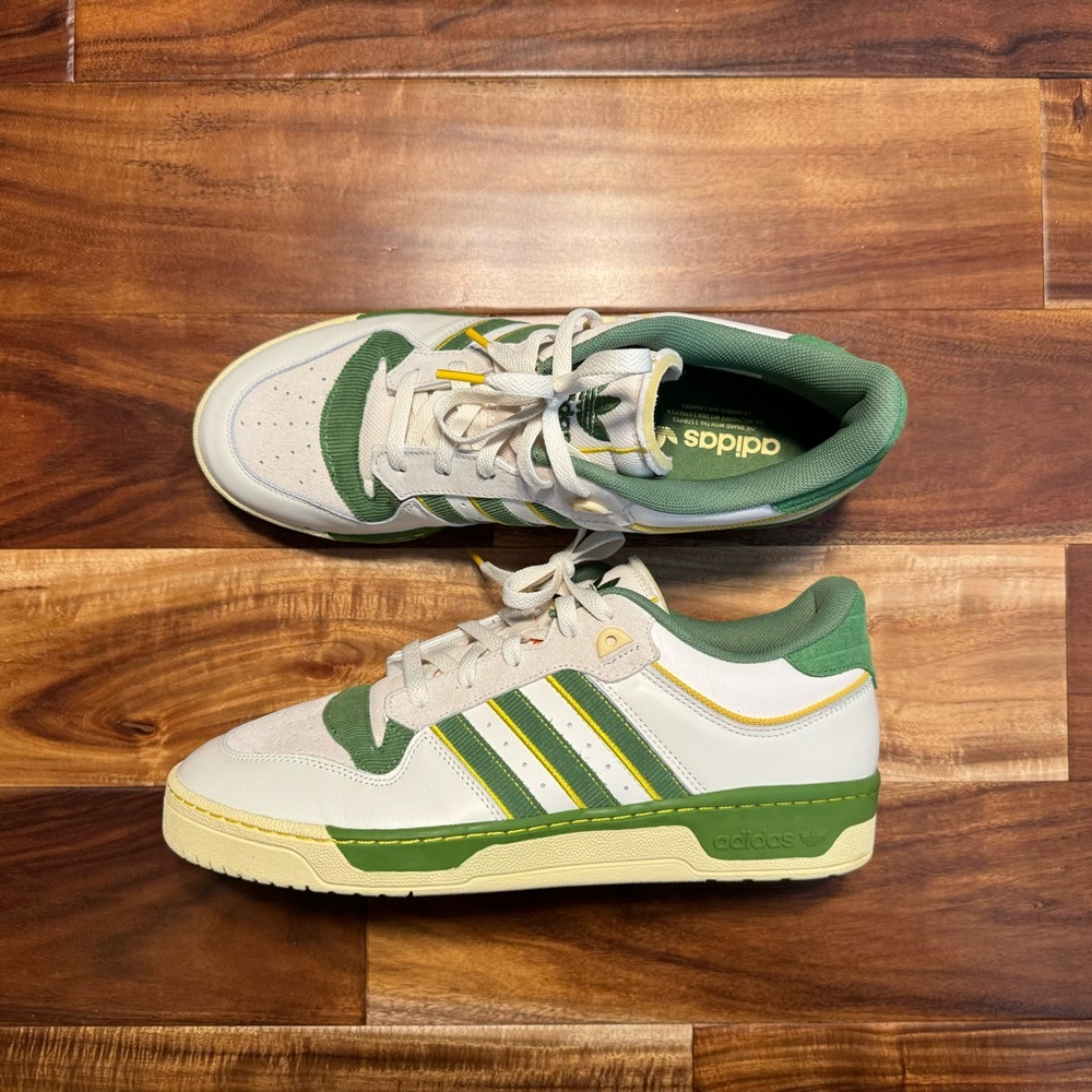 SOLD❗️- Adidas Rivalry Low 86 Crew Green/Hazy Yellow FZ6318 - Size 12.5